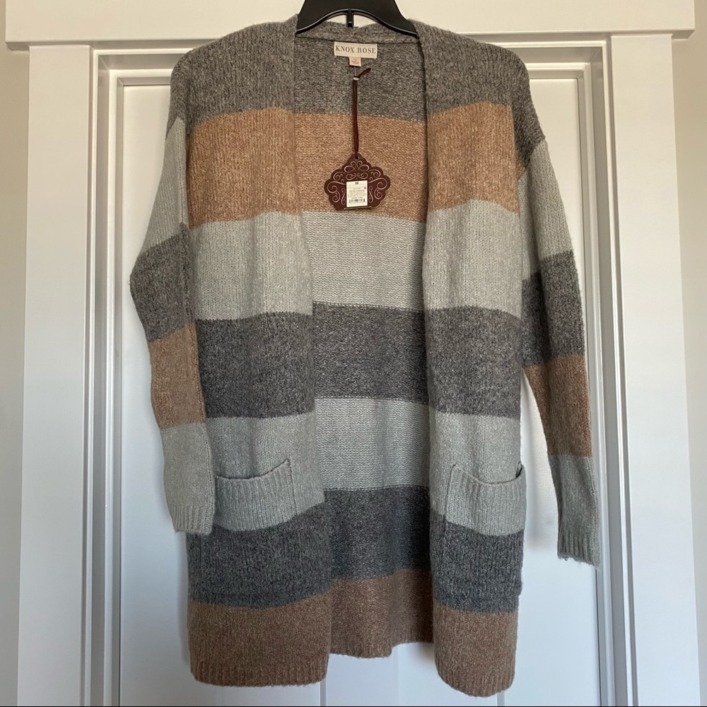 Target Knox Rose Brown and Gray Cardigan